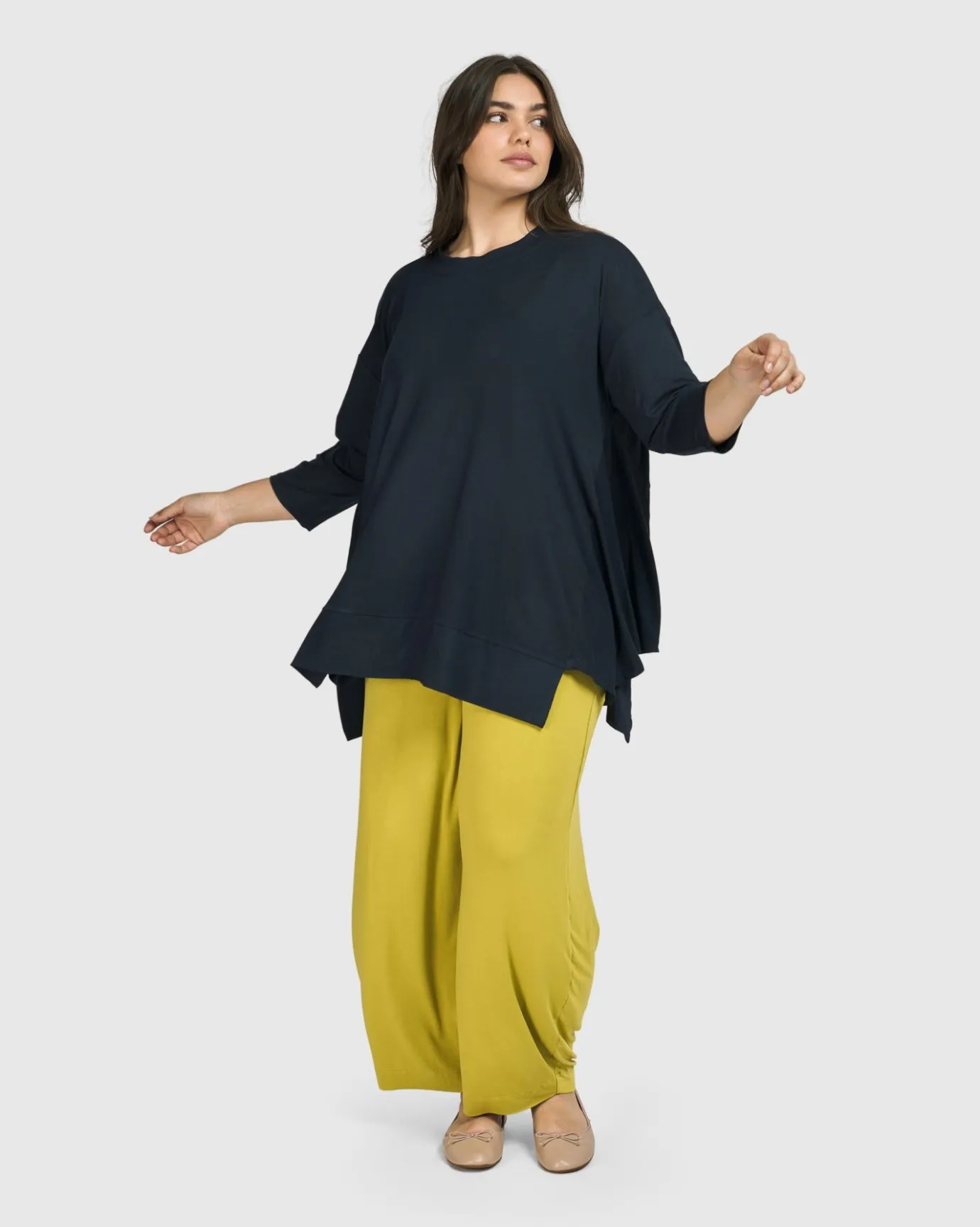 Women Alembika Tops & Tunics<Essential Oversized Trapeze Top, Ocean