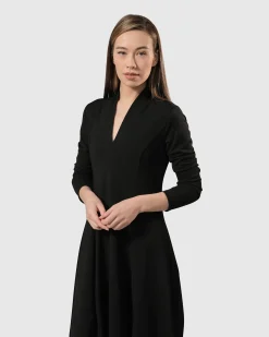 Women Alembika Dresses<Essential Pockets Cocoon Dress, Black