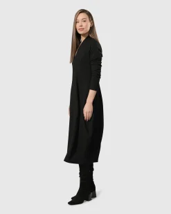 Women Alembika Dresses<Essential Pockets Cocoon Dress, Black