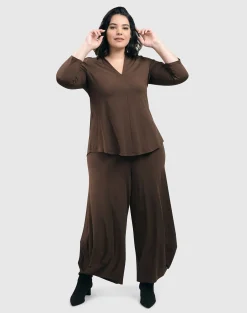 Women Alembika Pants & Skirts<Essential Punto Pants, Coffee