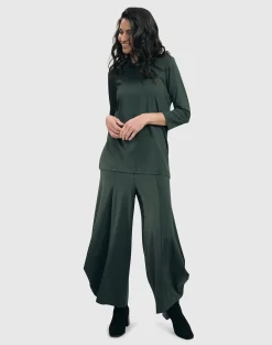 Women Alembika Pants & Skirts<Essential Punto Pants, Green