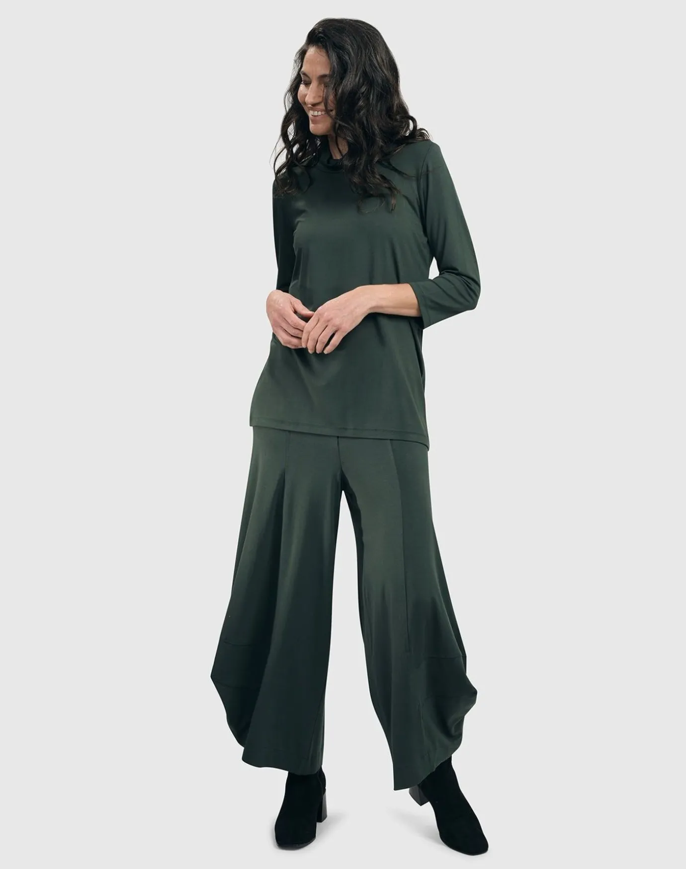 Women Alembika Plus<Essential Punto Pants, Green