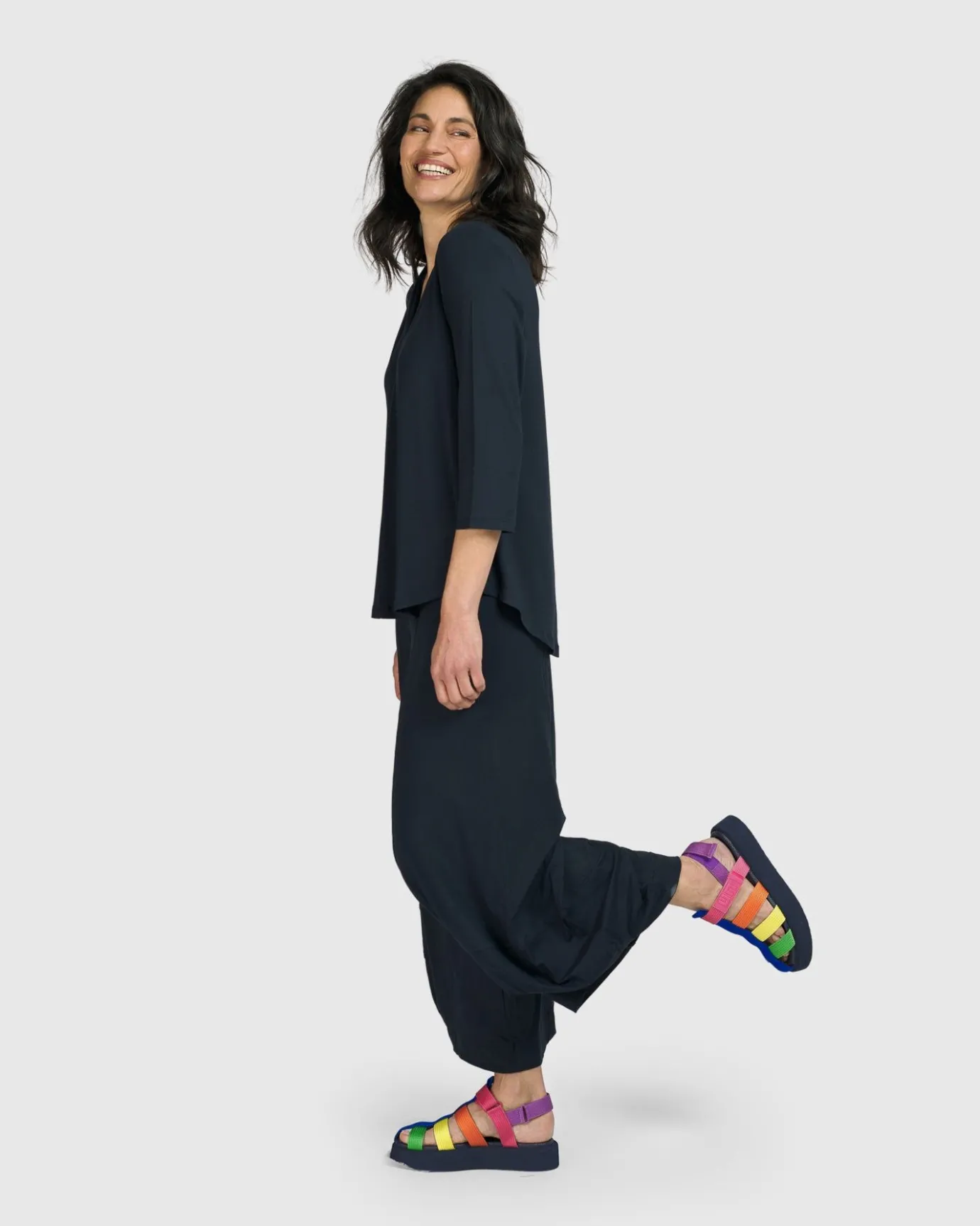 Women Alembika Plus<Essential Punto Pants, Ocean