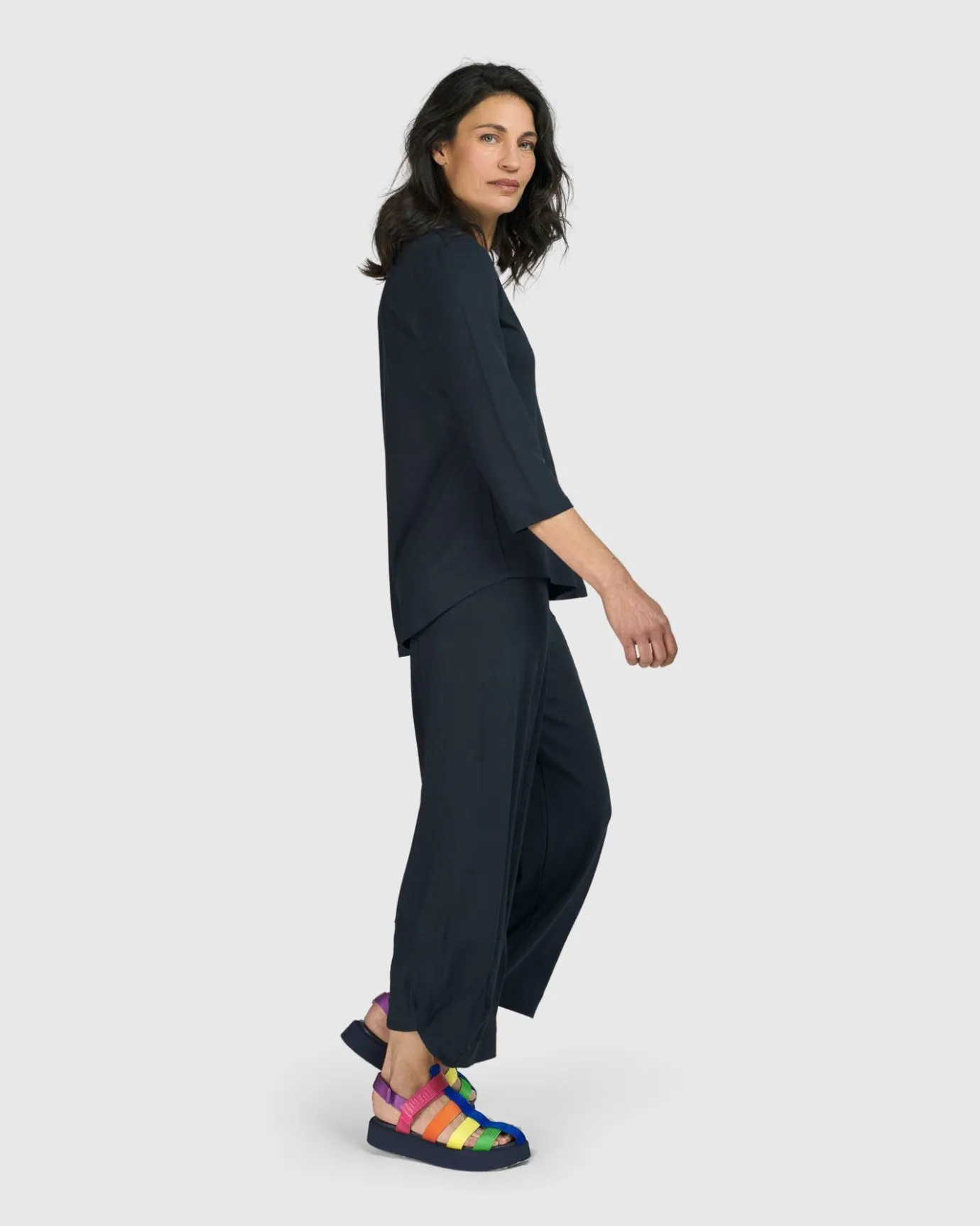 Women Alembika Plus<Essential Punto Pants, Ocean