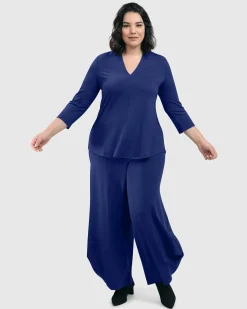 Women Alembika Plus<Essential Punto Pants, Royal Blue