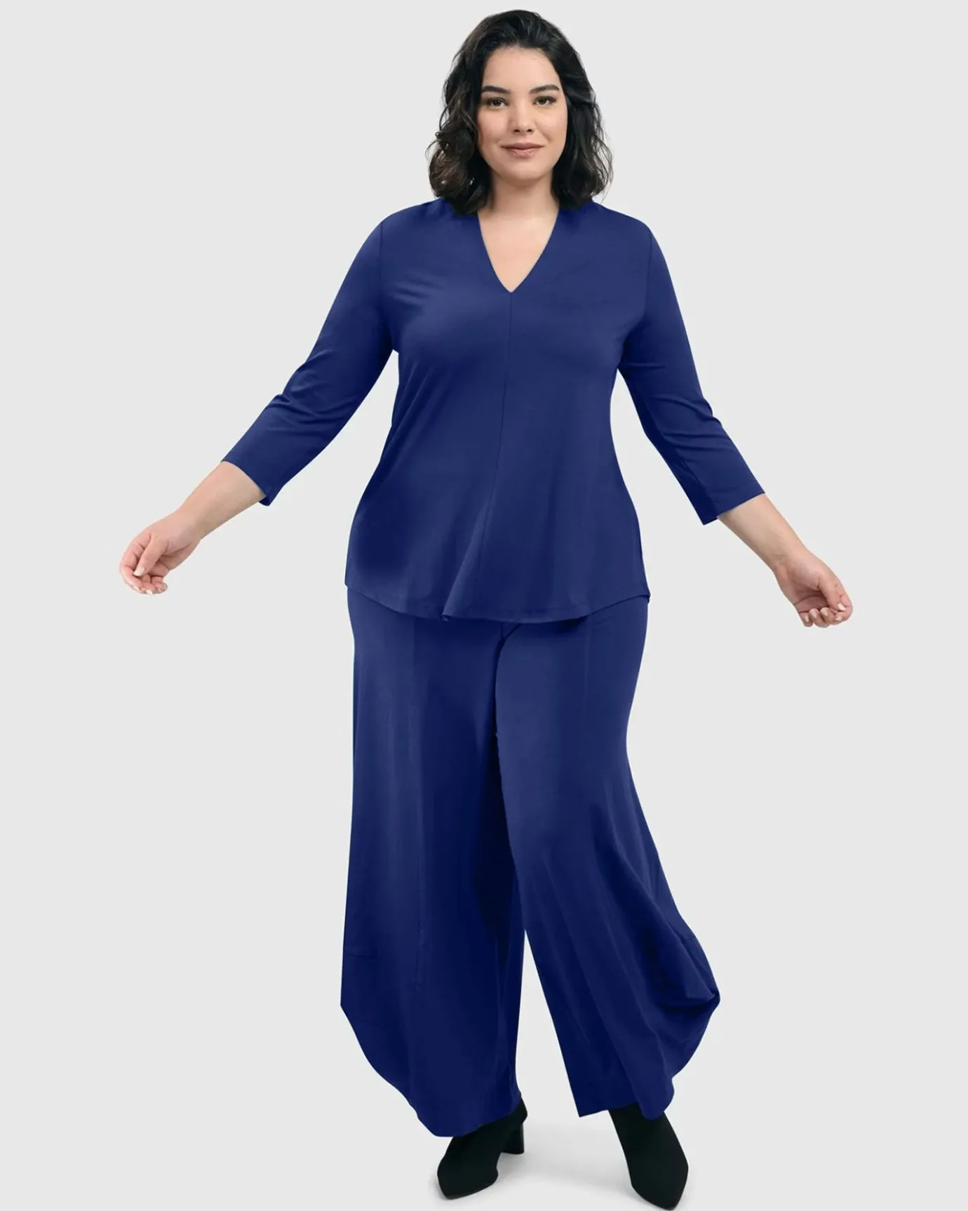 Women Alembika Plus<Essential Punto Pants, Royal Blue