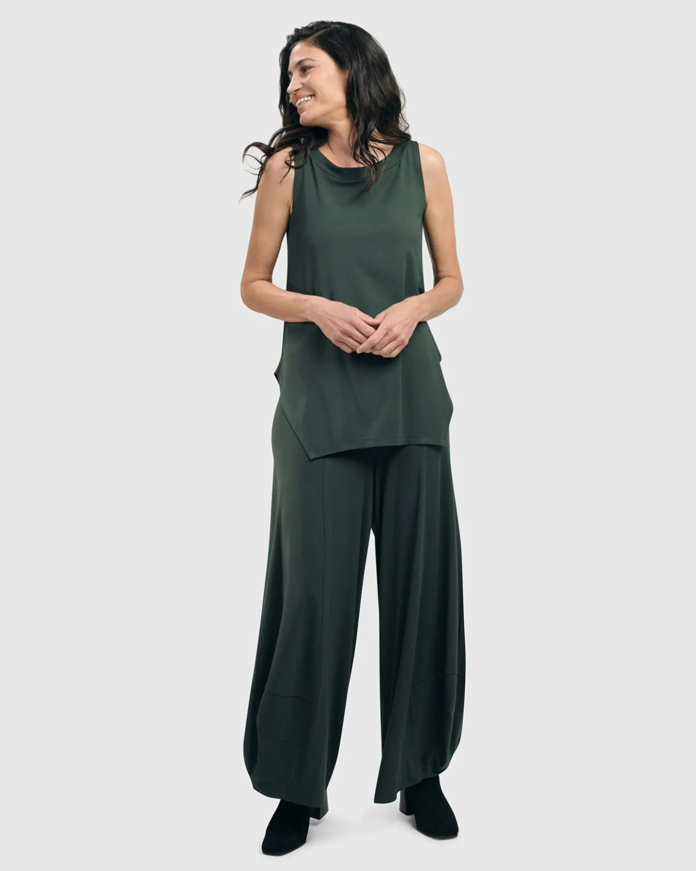 Women Alembika Pants & Skirts<Essential Punto Pants, Tall, Green