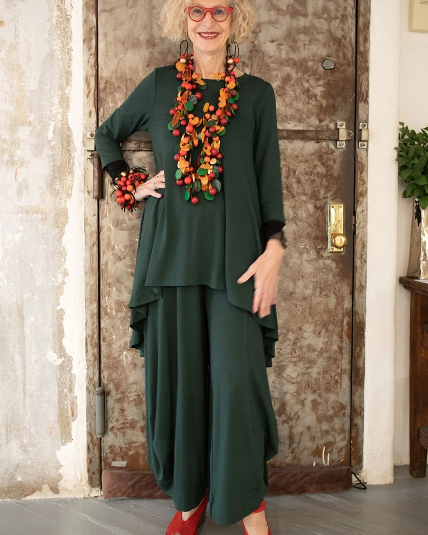 Women Alembika Pants & Skirts<Essential Punto Pants, Tall, Green