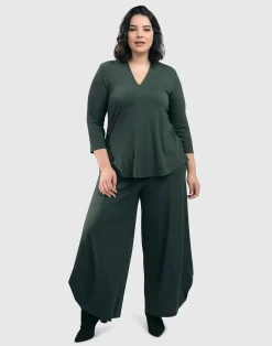 Women Alembika Plus<Essential Punto Pants, Tall, Green