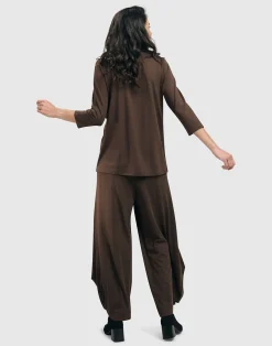 Women Alembika Plus<Essential Punto Pants, Tall, Coffee