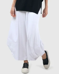 Women Alembika Plus<Essential Punto Pants, White