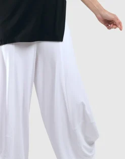 Women Alembika Plus<Essential Punto Pants, White