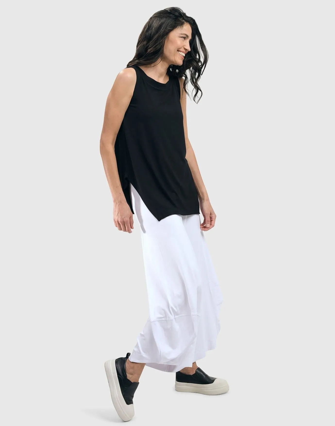 Women Alembika Plus<Essential Punto Pants, White