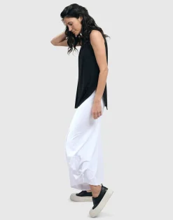 Women Alembika Plus<Essential Punto Pants, White