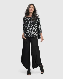 Women Alembika Plus<Essential Punto Pockets Pants, Black