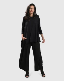 Women Alembika Plus<Essential Punto Pockets Pants, Black