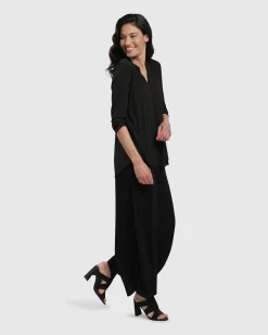 Women Alembika Pants & Skirts<Essential Punto Pockets Pants, Black