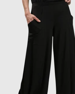 Women Alembika Pants & Skirts<Essential Punto Pockets Pants, Black