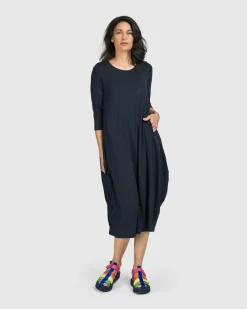 Women Alembika Dresses<Essential Relaxed Midi Dress, Ocean