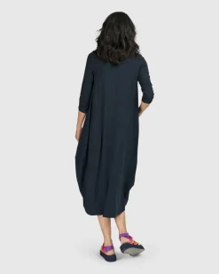 Women Alembika Dresses<Essential Relaxed Midi Dress, Ocean