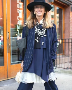 Women Alembika Tops & Tunics<Essential Sleeveless Tunic Top, Navy