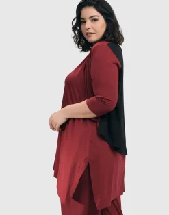 Women Alembika Tops & Tunics<Essential Sleeveless Tunic Top, Plum