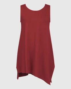 Women Alembika Tops & Tunics<Essential Sleeveless Tunic Top, Plum