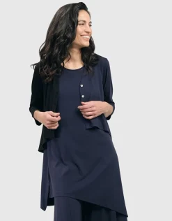 Women Alembika Plus<Essential Sleeveless Tunic Top, Navy