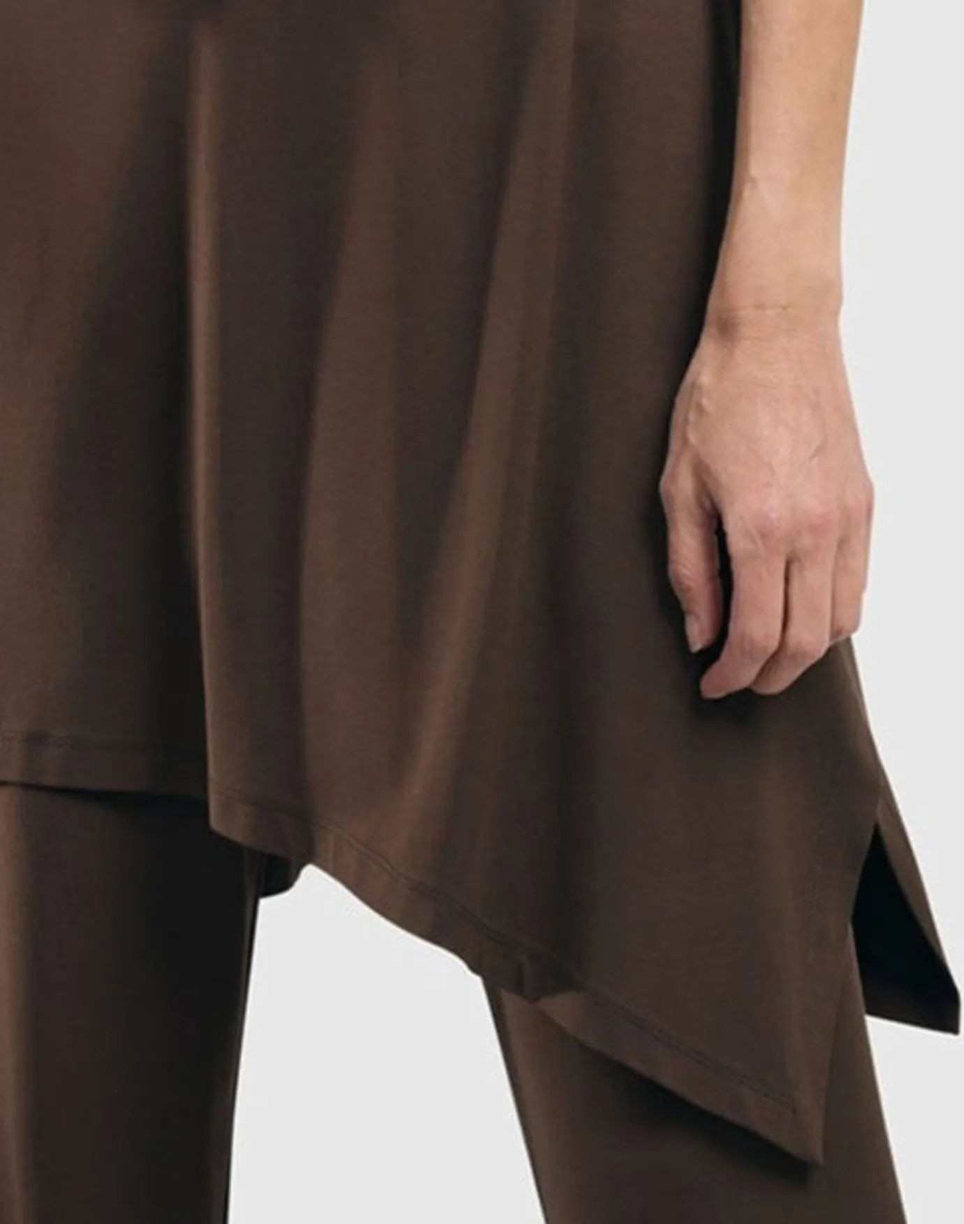 Women Alembika Tops & Tunics<Essential Sleeveless Tunic Top, Coffee