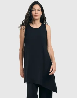 Women Alembika Tops & Tunics<Essential Sleeveless Tunic Top, Black