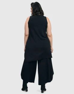 Women Alembika Tops & Tunics<Essential Sleeveless Tunic Top, Black