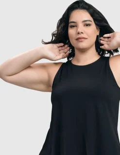 Women Alembika Tops & Tunics<Essential Sleeveless Tunic Top, Black