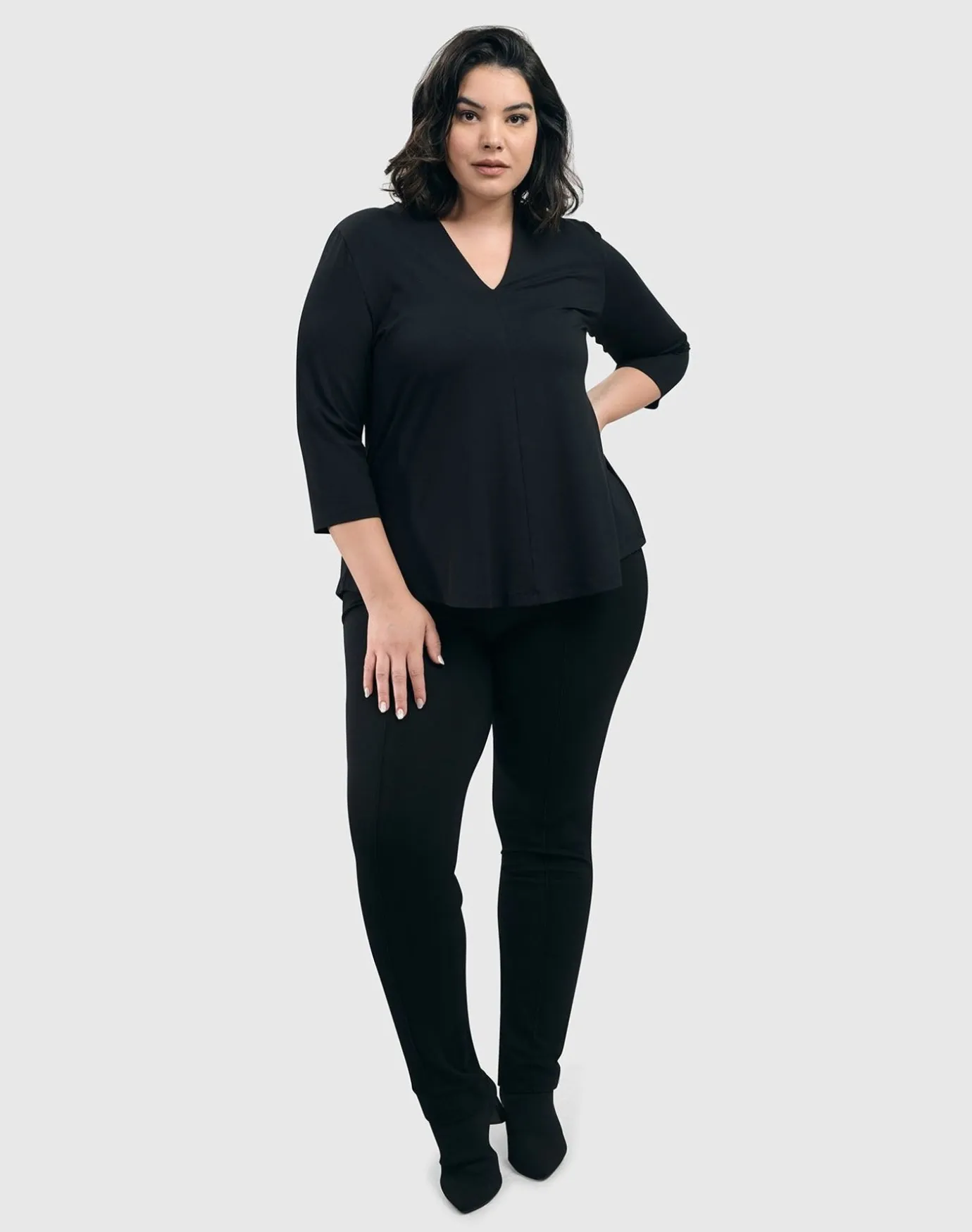Women Alembika Pants & Skirts<Essential Slim Pants, Black