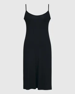Women Alembika Plus<Essential Slip Dress, Black