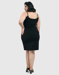 Women Alembika Dresses<Essential Slip Dress, Black