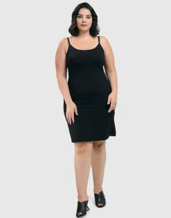 Women Alembika Dresses<Essential Slip Dress, Black