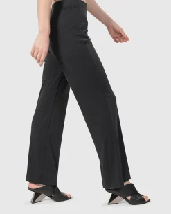 Women Alembika Plus<Essential Straight Leg Pants, Charcoal