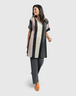 Women Alembika Pants & Skirts<Essential Straight Leg Pants, Charcoal