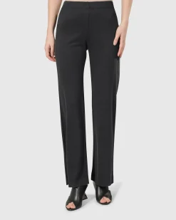 Women Alembika Pants & Skirts<Essential Straight Leg Pants, Charcoal