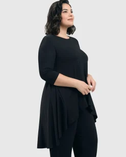 Women Alembika Tops & Tunics<Essential Swing Tunic Top, Black