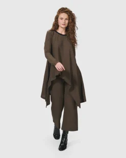 Women Alembika Tops & Tunics<Essential Swing Tunic Top, Brown