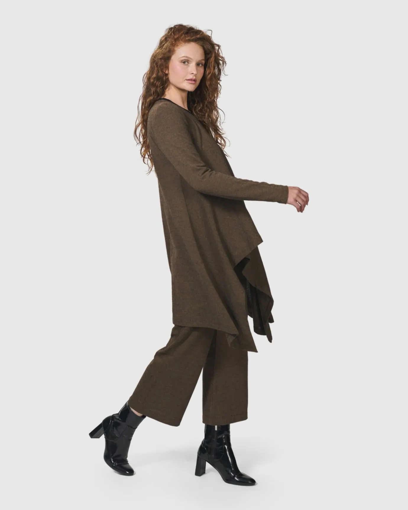 Women Alembika Tops & Tunics<Essential Swing Tunic Top, Brown