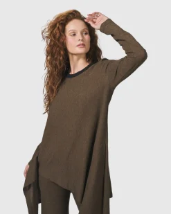 Women Alembika Tops & Tunics<Essential Swing Tunic Top, Brown