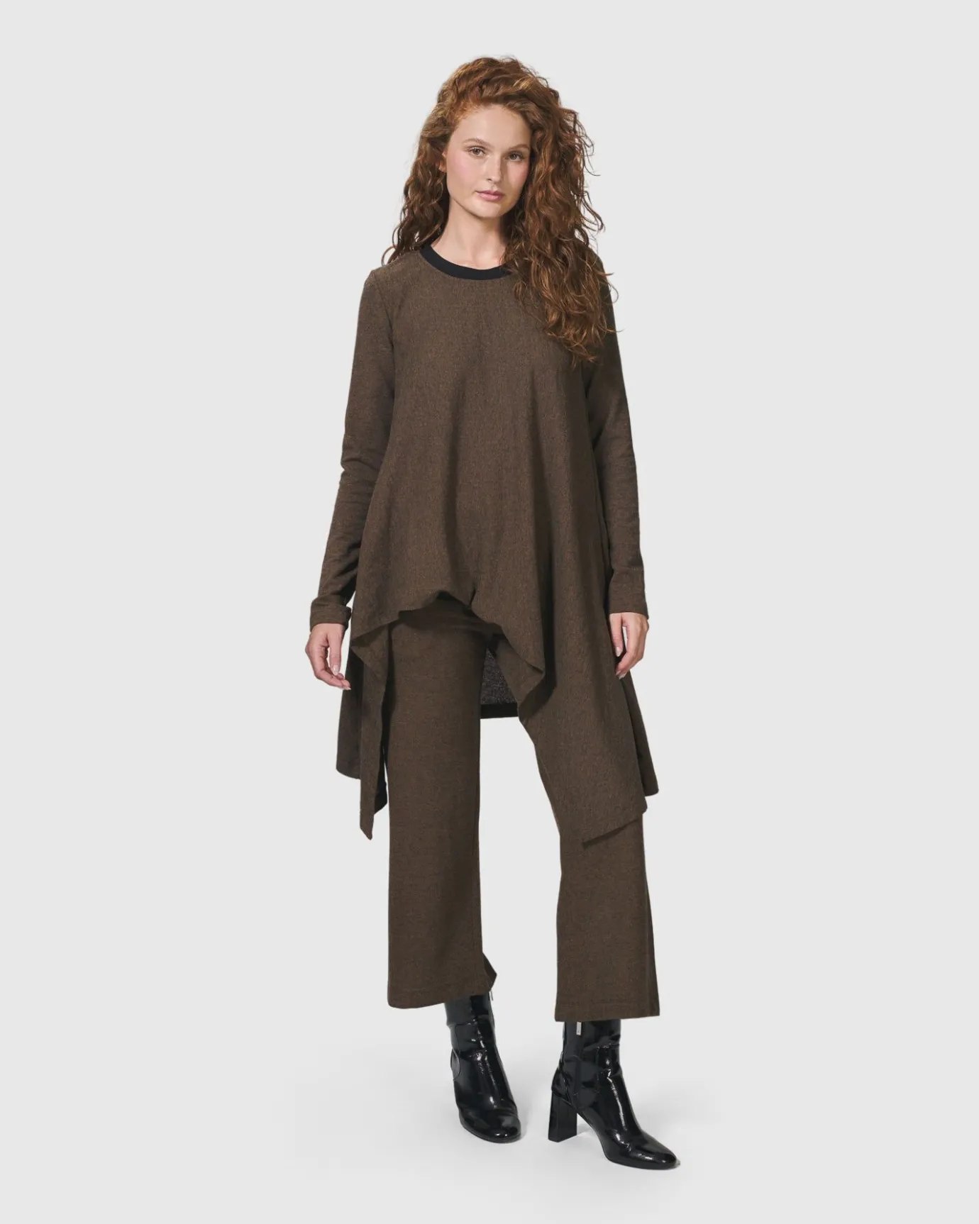 Women Alembika Tops & Tunics<Essential Swing Tunic Top, Brown