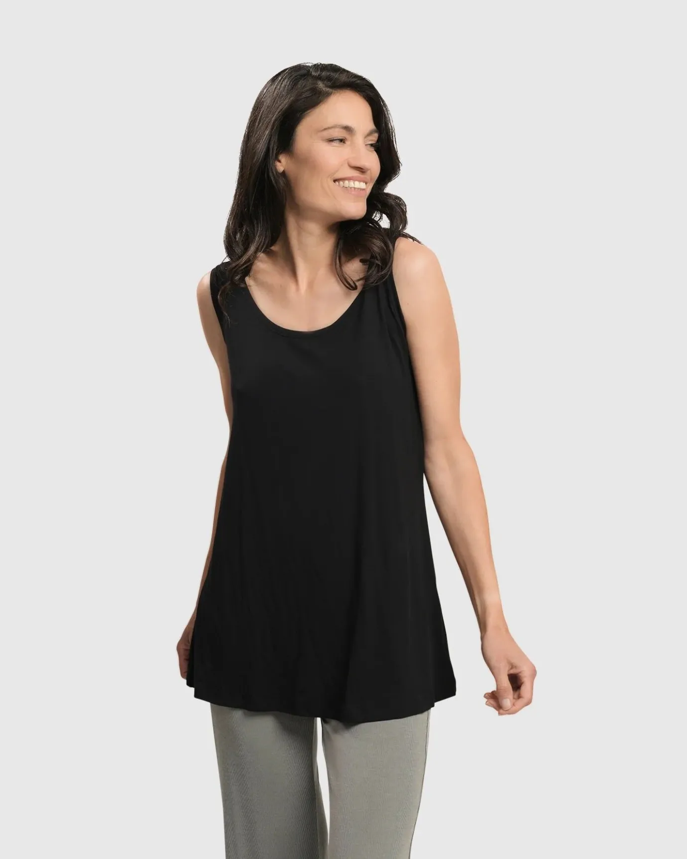 Women Alembika Plus<Essential Tank Top, Black