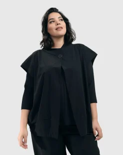 Women Alembika Jackets<Essential Tekbika Go-To Vest Jacket, Black