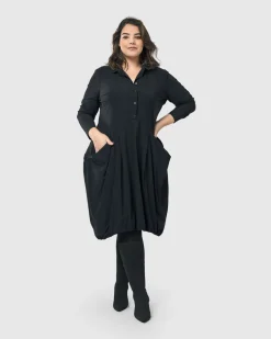 Women Alembika Plus<Essential Tekbika Signature Pocket Dress, Black