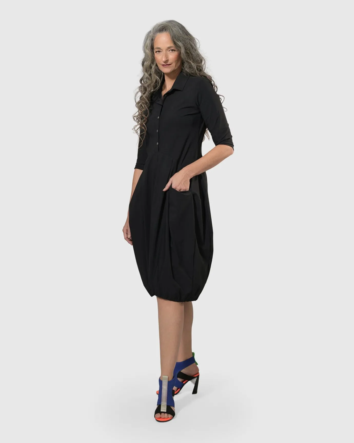 Women Alembika Plus<Essential Tekbika Signature Pocket Dress, Black