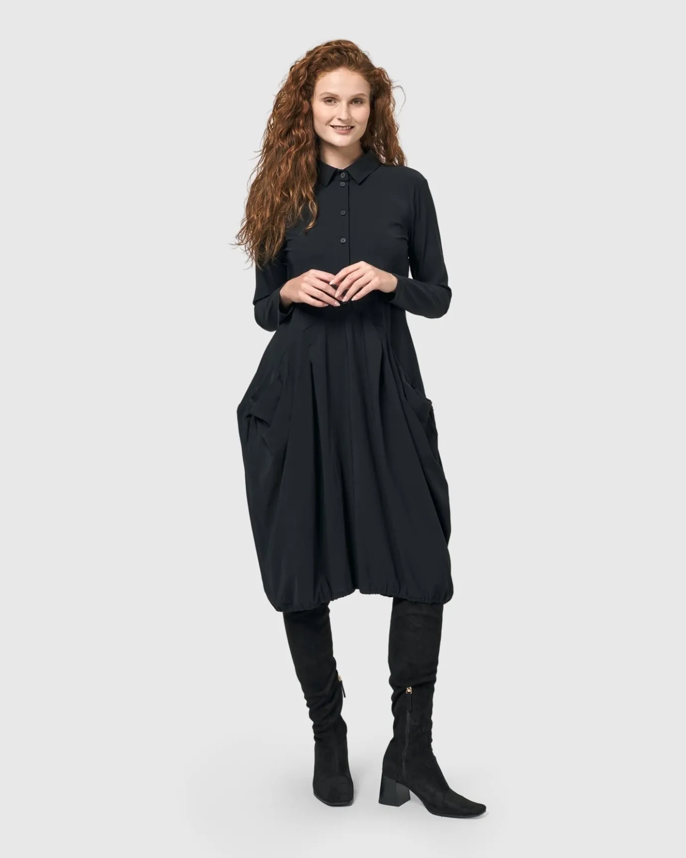 Women Alembika Plus<Essential Tekbika Signature Pocket Dress, Black