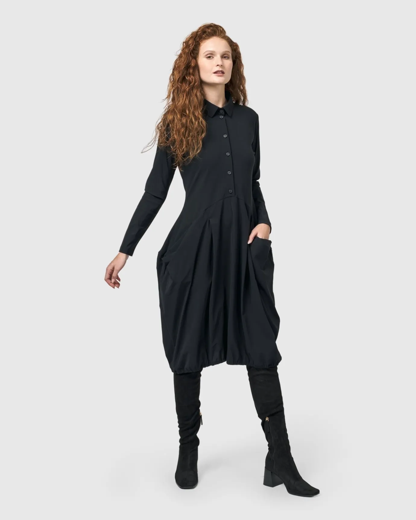 Women Alembika Plus<Essential Tekbika Signature Pocket Dress, Black